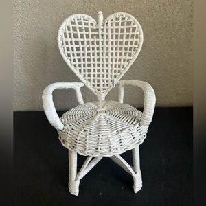 decorative wicker chair plant stand doll accessory miniature furniture